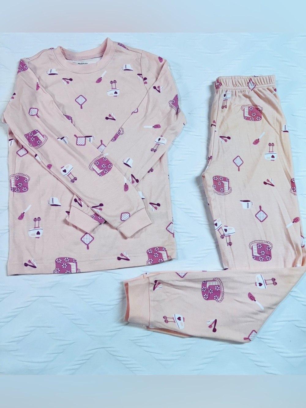 Pekkle Organic Cotton Girls Pajamas Set NWOT 7/8